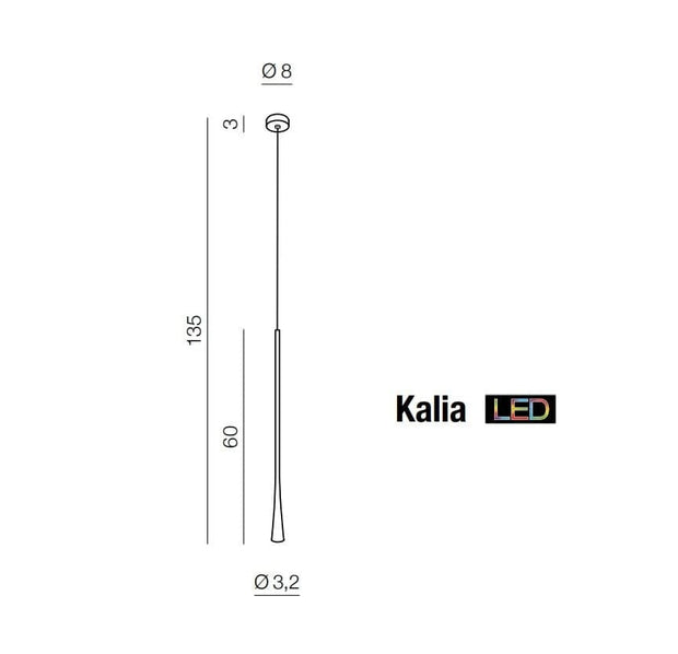 Azzarddo Lampada Kalia AZ3090 Bianco