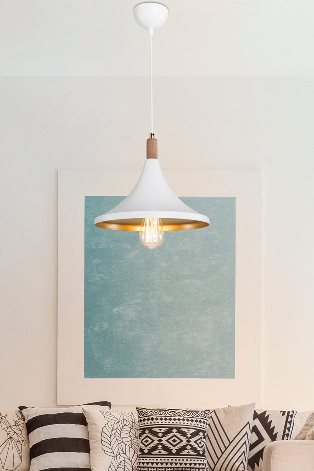 Oyo Lampada Kanu Bianco
