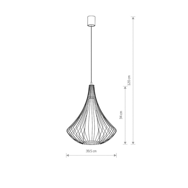 Nowodvorski Lampada Karen Nero