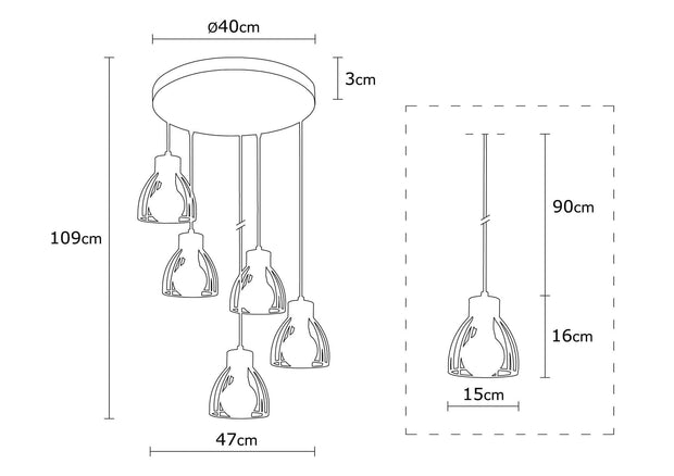Asir Lampada Kemah N-1237 Nero