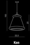 Azzarddo Lampada Ken AZ0453 Grigio