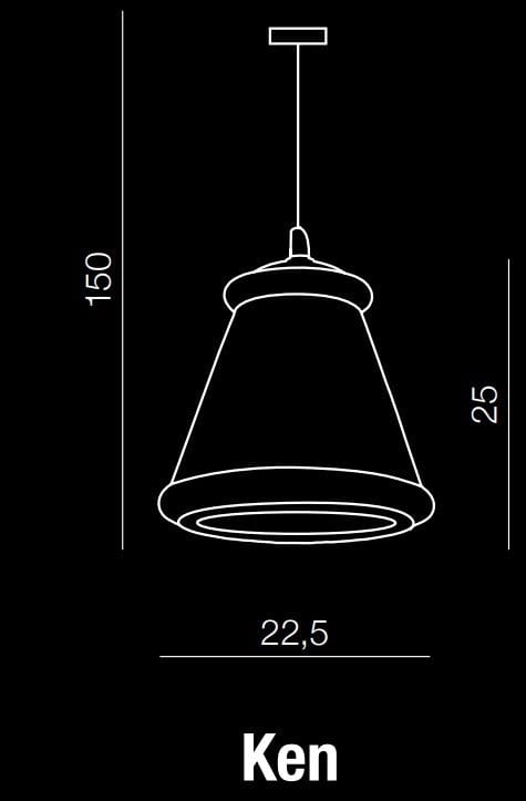 Azzarddo Lampada Ken AZ0453 Grigio