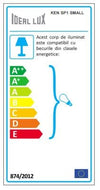 IdealLux Lampada Ken SP1 Small Cromo