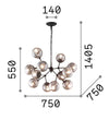 IdealLux Lampada Kepler SP12 Nero