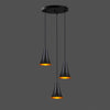 Oyo Lampada Konik Trio Asimetric Nero