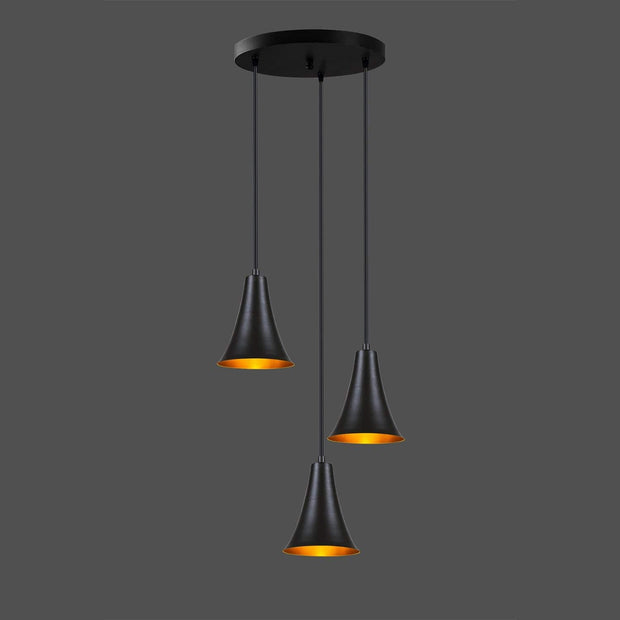 Oyo Lampada Konik Trio Asimetric Nero