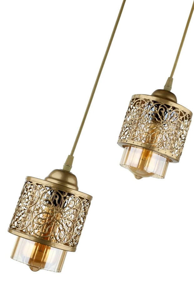 Oyo Lampada Kuba Ottone