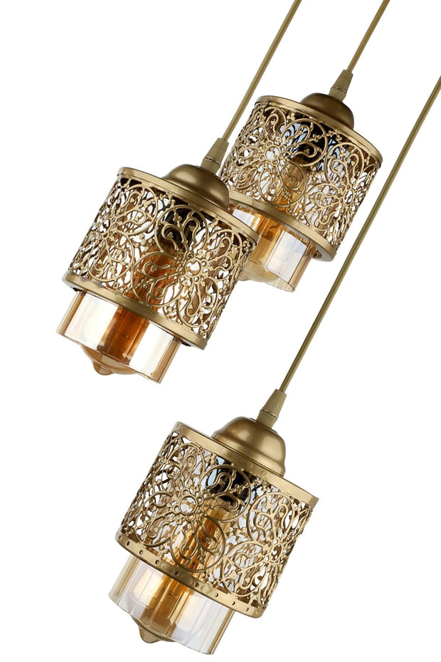 Oyo Lampada Kuba Ottone