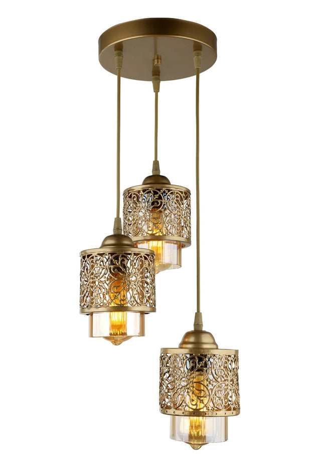 Oyo Lampada Kuba Ottone