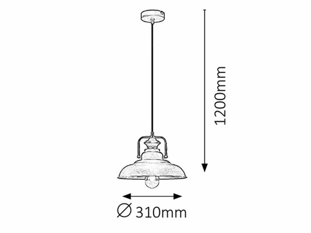 RabaLux Lampada Kyle 2930 Marrone