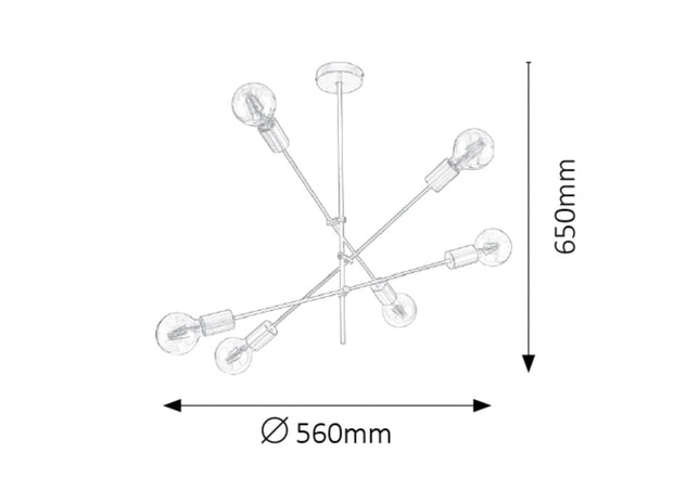 Lampada Lanny 2104 Nero (3)