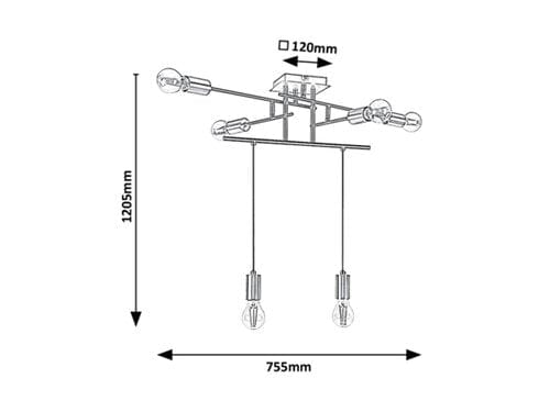 Lampada Lanny 2116 Nero (3)