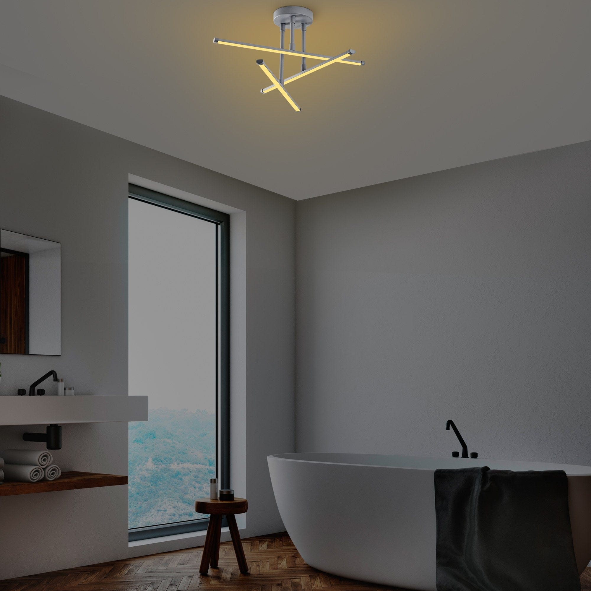 Asir Lampada Ledflower 13651 Grigio