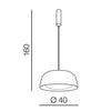 Azzarddo Lampada Lenox 40 Smart AZ3147 Nero