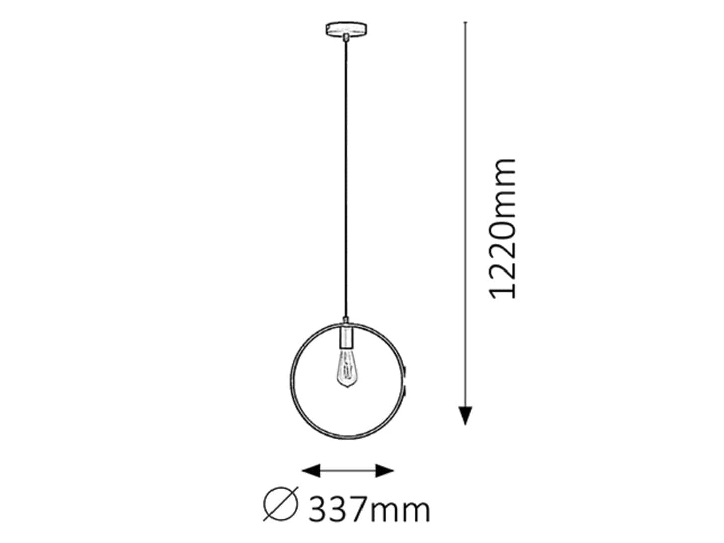 Lampada Levi 2568 Nero (3)