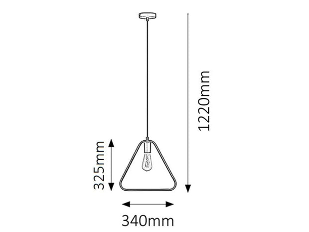 RabaLux Lampada Levi 2569 Nero