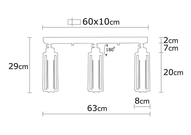 Asir Lampada Likya N-1016 Nero