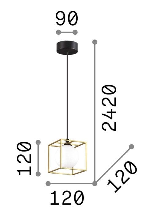 IdealLux Lampada Lingotto SP1 Ottone