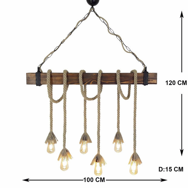 Asir Lampada Log Rope 1 Noce