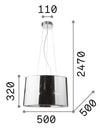 IdealLux Lampada London SP5 Cromo