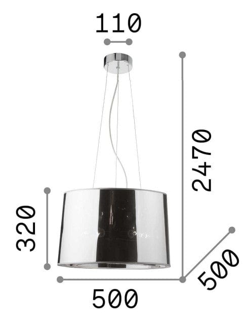 IdealLux Lampada London SP5 Cromo