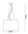 IdealLux Lampada London SP5 Cromo