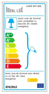 IdealLux Lampada Look SP1 Big Nero