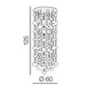 Azzarddo Lampada Luvia XL AZ3073 Oro