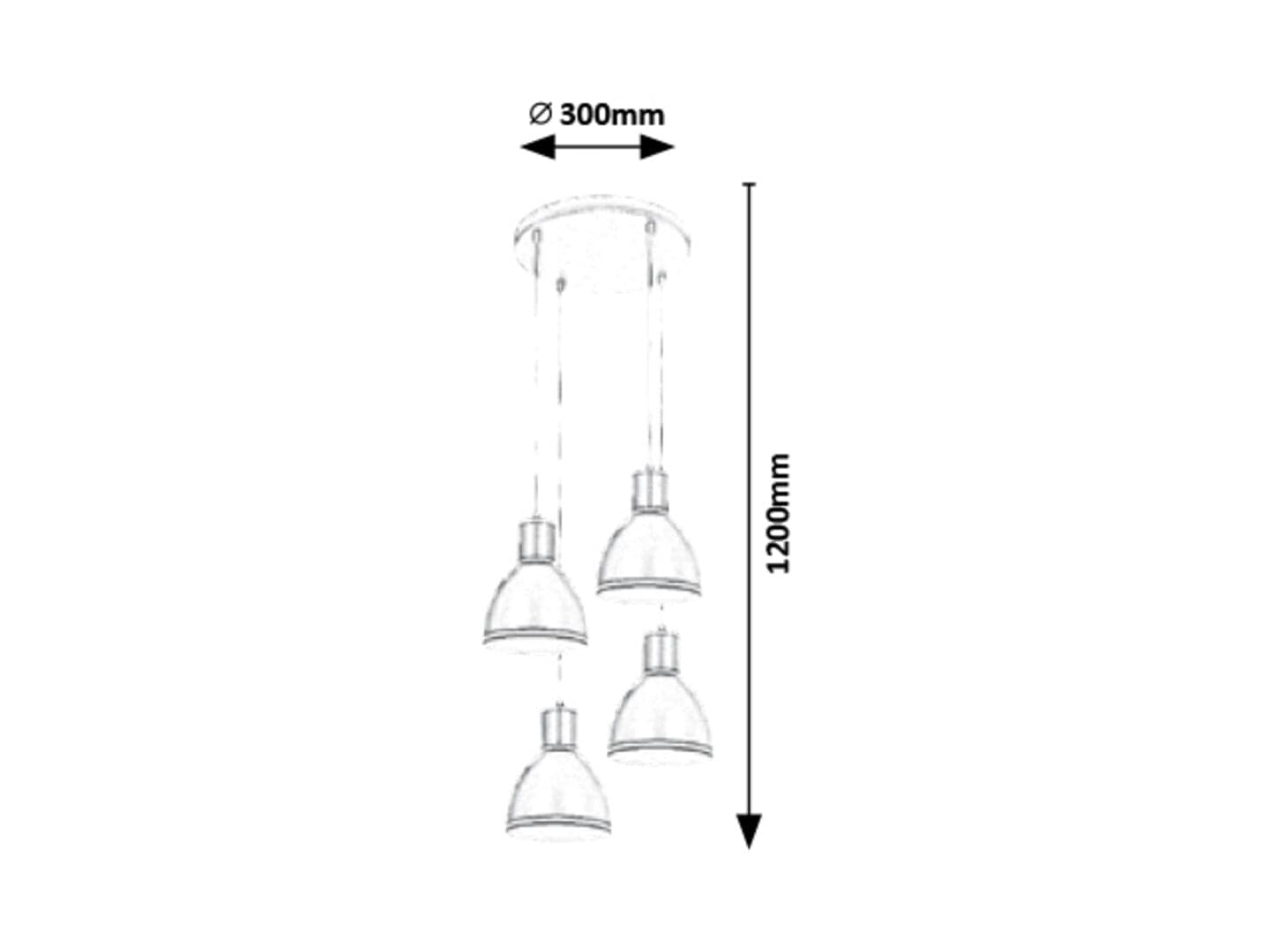 RabaLux Lampada Mackenzie 5604 Nero