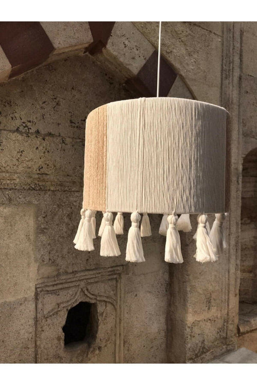 Oyo Lampada Makrome Tassel Crema