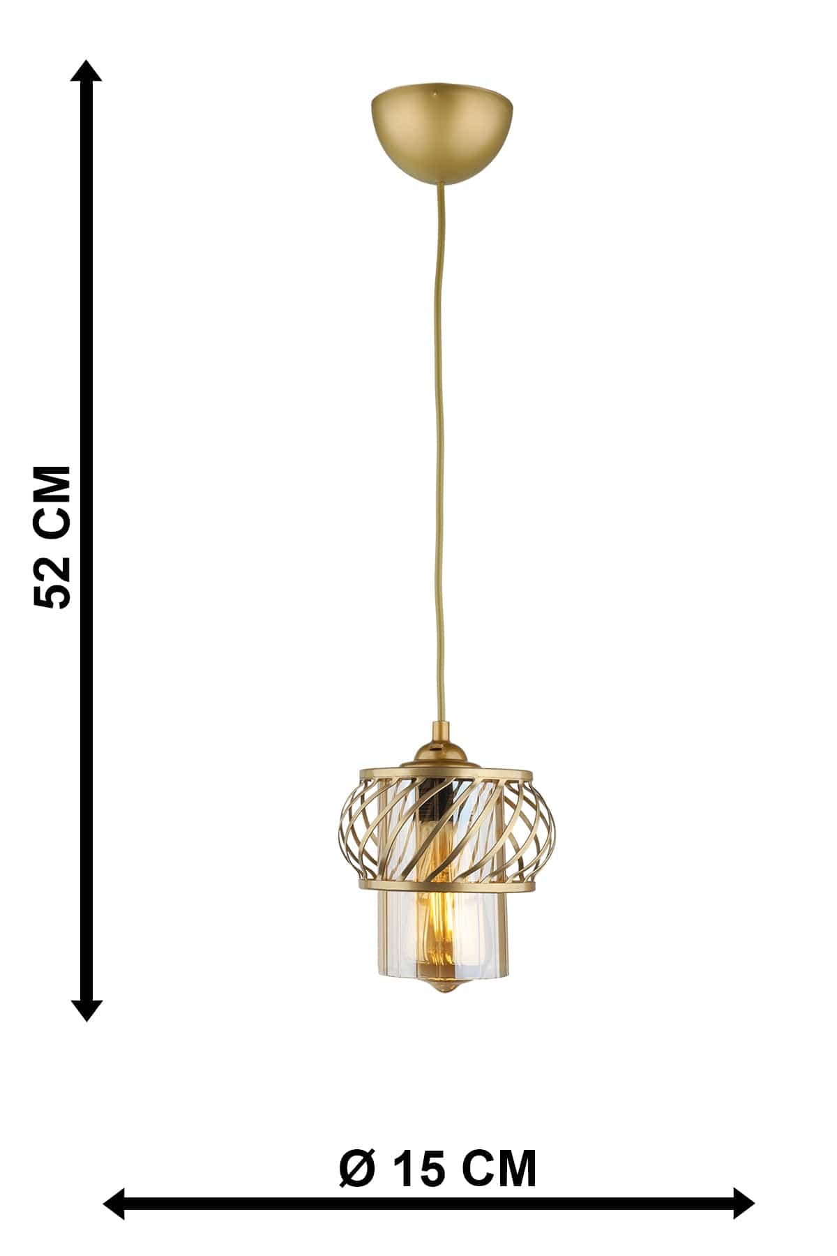 Oyo Lampada Maldiv Ottone