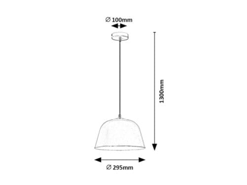 RabaLux Lampada Malia 3095 Grigio