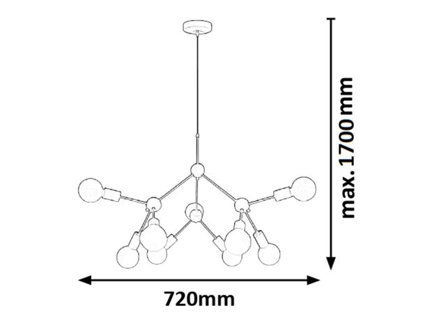 RabaLux Lampada Malik 5599 Bianco
