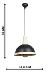 Oyo Lampada Marin Bianco e Nero