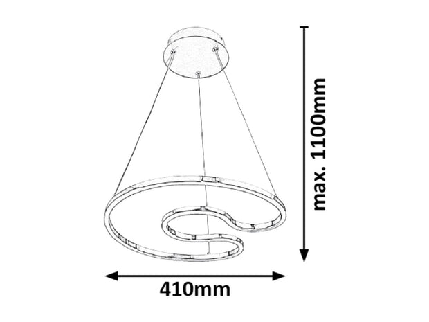 RabaLux Lampada Melora 2190 Cromo