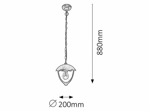 RabaLux Lampada Miami 8673 Ottone