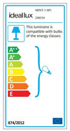 IdealLux Lampada Mint-1 SP1 Verde