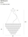 Maxlight Lampada Monaco P0260 Cromo