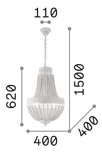 IdealLux Lampada Monet SP5 Bianco