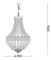 IdealLux Lampada Monet SP5 Bianco