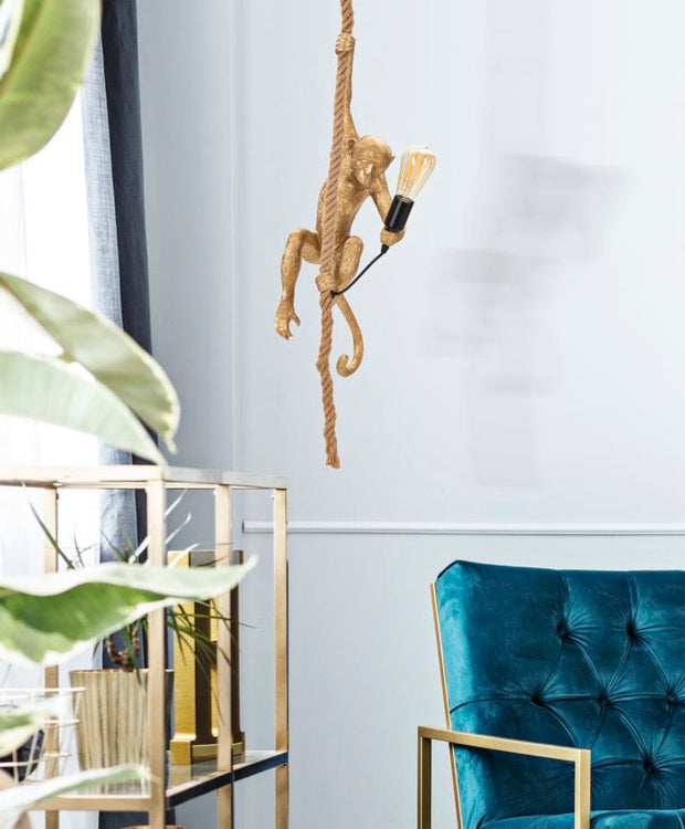 Mauro Ferretti Lampada Monkey Oro