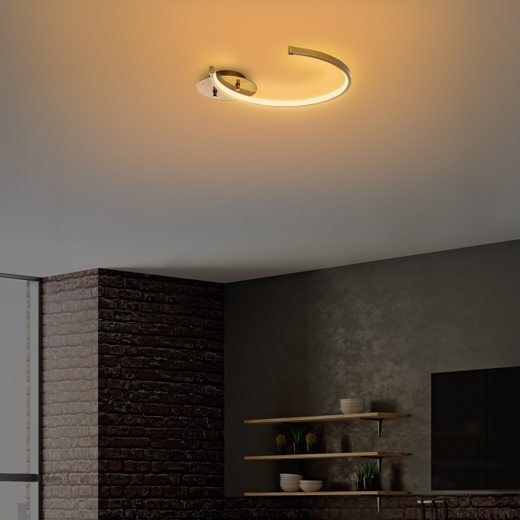 Asir Lampada Moon 13326 Oro