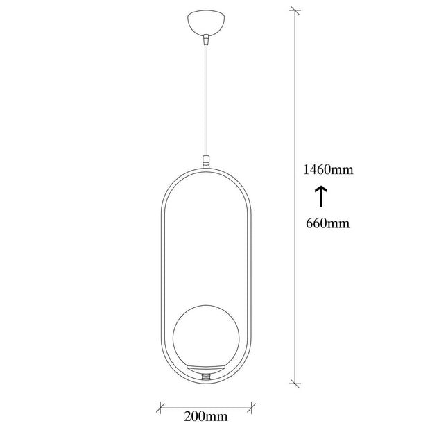 Asir Lampada Mudoni MR-837 Bianco e Nero