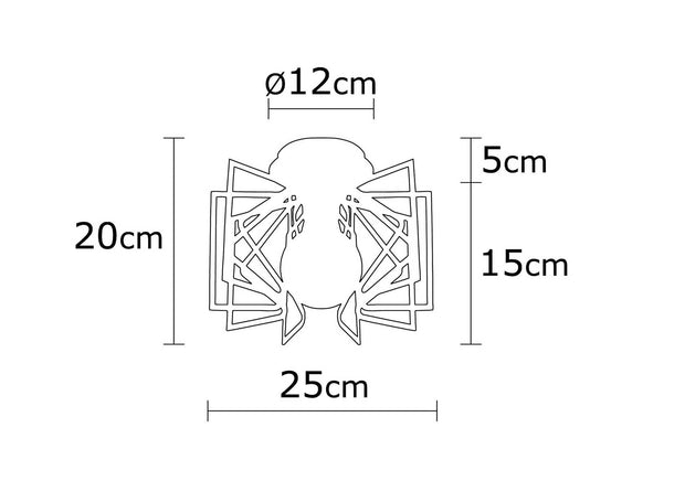 Asir Lampada Nemrut N-950 Nero