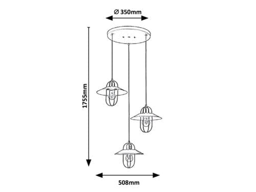 RabaLux Lampada Nesrin 3520 Oro