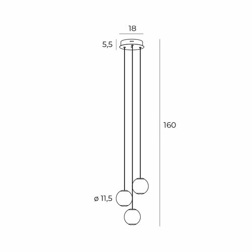 Maxlight Lampada Nobile P0479 Cromo