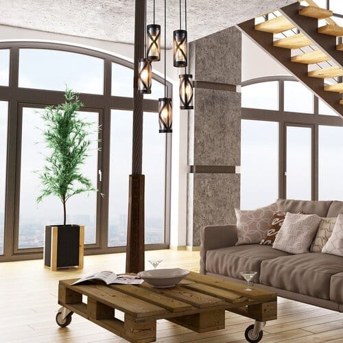 RabaLux Lampada Oberon 5340 Marrone