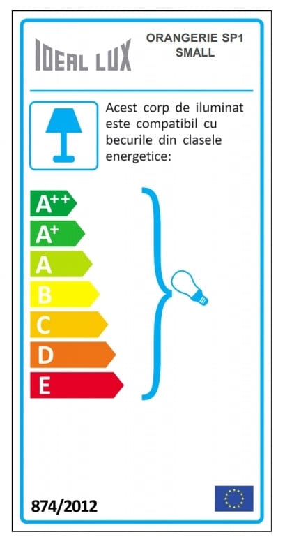 IdealLux Lampada Orangerie SP1 Small Ruggine
