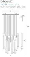 Maxlight Lampada Organic P0175D Cromo