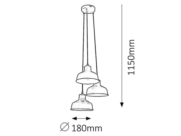 RabaLux Lampada Owen 2790 Nero
